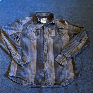 G-star raw denim boys Blue Plaid Shirt